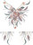 "Colorful Floral V-Neckline with Collar Decor" Iron-On Design (S3266-FALL).