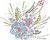 "Colorful Floral Decor" Iron-On Design (S5425).
