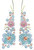 "Colorful Floral Collar Decor" Iron-On Design (S5882).
