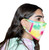 Rainbow Tie-Dye Oval Fashion Mask