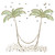 Two Palm Trees with a Hammock (S8827)