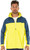 Windbreaker with Hoodie for Men shown in Yellow/Navy.