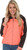 Windbreaker with Hoodie for Women in Coral/Black.