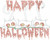 Happy Halloween Cat Trio Iron-On Design (S102423) shown.