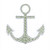 Medium Peridot & Clear Anchor Iron-On Design (S2467-LME).