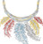 Colorful Feathered Scoop-Neckline Iron-On Design (S101393-COL). 