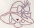 Lady Wearing Red Hat with Purple Bow Iron-On Design (S1891-RED).