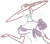 Lady Wearing Long Red Gloves & Large Red Hat Iron-On Design (S2314-STUD).