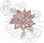 Poinsettia Flower Iron-On Design (S105005).