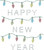 Happy New Year String Lights Iron-On Design (S105037).