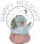 Holiday Snow Globe Iron-On Design (S105041).