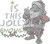 Jolly Santa Iron-On Design (S105046).