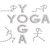 "Matchstick Figures doing Yoga" Iron-On Design (S102046).