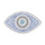 Medium Sapphire Evil Eye Iron-On Design (S102159MD-SAP).