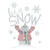 "Let It Snow" Snowman Iron-On Design (S102335).