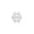 Small Clear Single Snowflake Iron-On Design (S1448S-CLR).