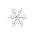 Clear Single Snowflake Iron-On Design (S1448-CLR).