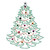 Decorated Christmas Tree Iron-On Design (S2004).