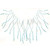 Scoop Neck Neckline Aqua Blue Vine Waves Iron On Design