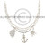 Scoop Neck Neckline Nautical Resort Shell & Anchor Yachting Necklace Iron On Design
