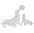 Seal Mom and Baby Seal Pup Playing with Beach Ball Iron On Design