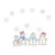 Caroling Snowman Quartet Iron-On Design (S1374).