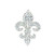 Medium Crystal Fleur De Lis (S1764MB)