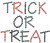 Small "TRICK OR TREAT" Iron-On Design (S4448SM).