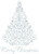 Swirls & Snowflakes "Merry Christmas" Tree.