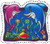 applique, iron on, transfer, satin, stud, sublimation, dolphin, fish, sea, underwater