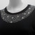Clear, Silver & Donuts Scoop-Neckline (S102327-SCOOP) shown on garment.