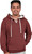Maroon 2-Tone Heather "Hockey-Style" Unisex Pullover Hoodie (4026-MRN).