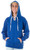 Royal 2-Tone Heather "Hockey-Style" Unisex Pullover Hoodie (4026-ROY).