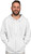 White Unisex Fleece Full-Zipper Hoodie (4010L-WHT).