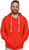 Red Unisex Fleece Full-Zipper Hoodie (4010L-RED).