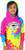 Neon Swirl iKids Unisex Multi Tie-Dye Pullover Hoodie Plain (IK016-NON), silkscreen sold separately.