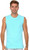 Lagoon Blue Garment-Dye Muscle Top (1102-LGN).