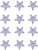 Blue Stars (12/pg) Transfer (S9149)