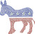 Democratic Party Large Donkey Transfer (S101096LG)