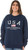 Navy USA-Embossed Crewneck Fleece Unisex Sweatshirt Plain (4000-USA-NVY).