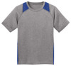 Youth All Sport 2-Color Heather Athletic T-Shirts in 10 Colors. Sizes S-XL DRI-EQUIP Athletic Apparel