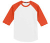 Youth 3/4 Sleeve Cotton Baseball Tee Shirts Joe's USA Youth Apparel
