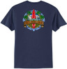 Joe's Surf Shop Longboard Design 50/50 Cotton Poly T-Shirts in Regular, Big and Tall Joe's USA Men's Shirts