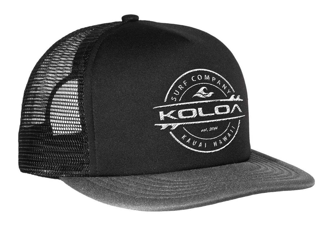 Koloa Surf Co. Premium Embroidered Thruster Logo Mesh Snapback