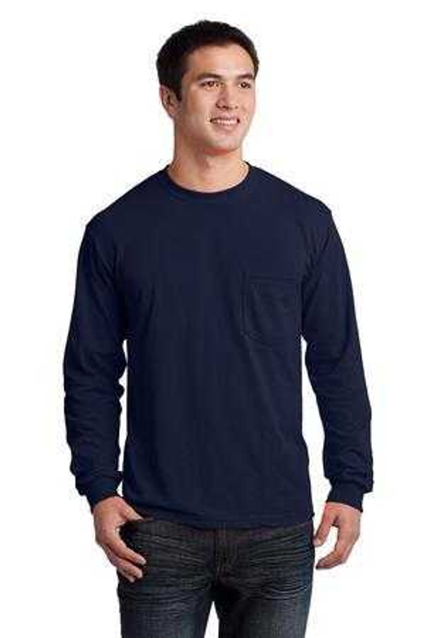 Joe\'s USA | Gildan® - Ultra Cotton® 100% Cotton Long Sleeve T-Shirt with  Pocket. 2410