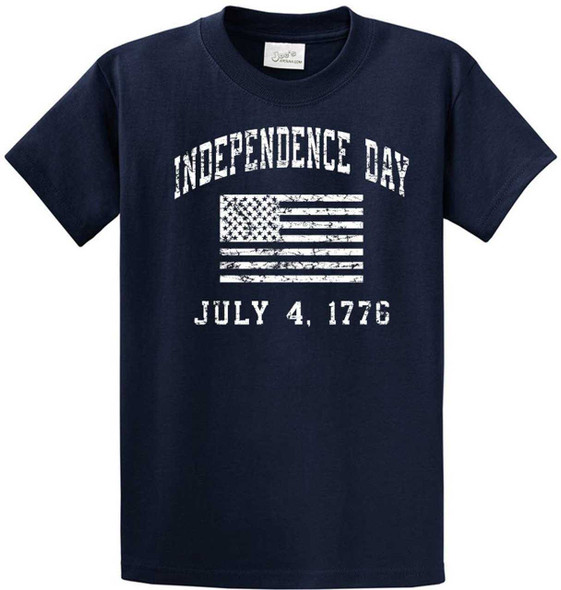 Independence Day 4th of July - Cotton T-Shirts -Regular, Big and Tall Joe's USA Custom Graphic Apparel
