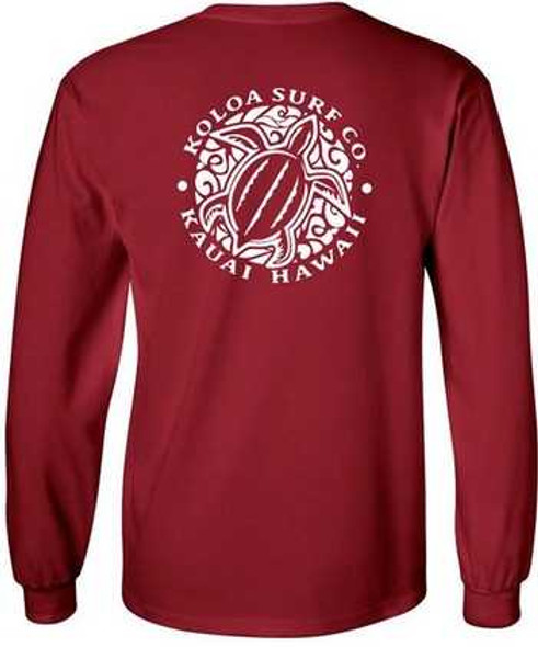 Koloa Surf Co. Hawaiian Turtle Logo Long Sleeve T-Shirt FB Koloa Surf Company Men's Shirts