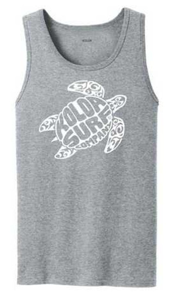 Koloa Surf Co. Original Turtle Logo Tank Tops in 36 Colors. Adult Sizes: S-4XL Koloa Surf Company Mens Apparel