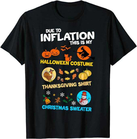 My Spooky Halloween, Thanksgiving, Ugly Christmas Costume T-Shirt Joe's USA Novelty Shirts