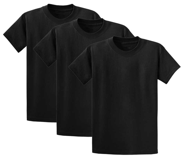 Durable 100% Heavyweight Cotton T-Shirts 3-Packs Joe's USA NEW